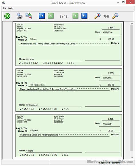 Print Checks 2.0.2.0 Free download