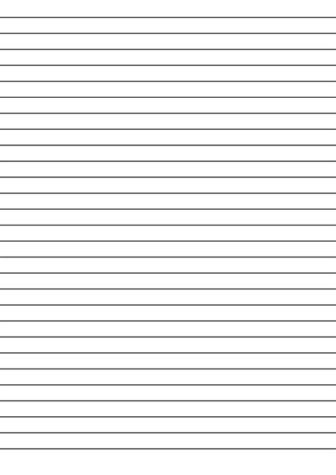 Printable Lined Paper A4