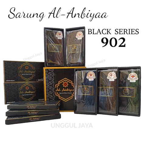 Jual Sarung Al Anbiyaa Black Series Motif 902 Shopee Indonesia