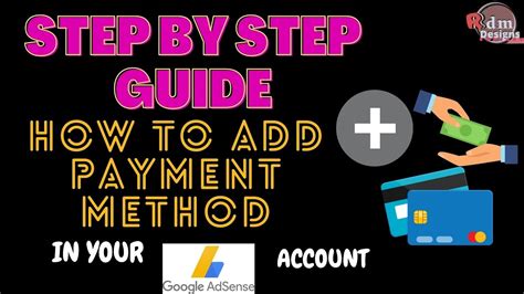 How To Add Payment Method In Your Google Adsense Account Payment