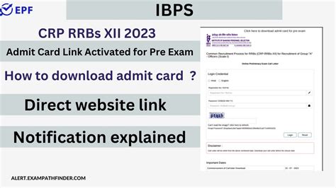 Ibps Crp Rrbs Xii Admit Card Link Activated For Pre Exam