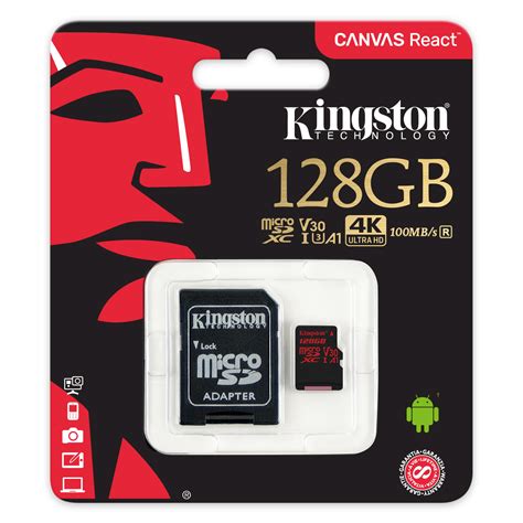 Kingston Micro SDHC 128Go Class 10 A1 V30 Adapt SDCR 128GB SDCR