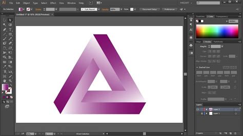 How To Draw The Impossible Triangle In Adobe Illustrator YouTube