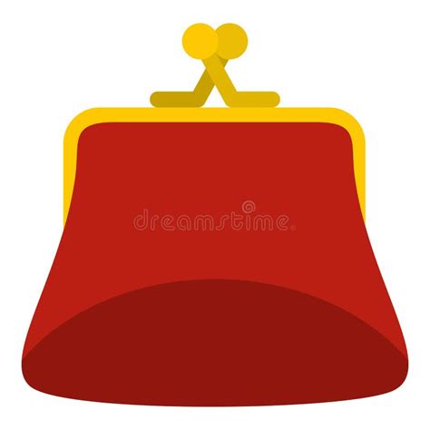 Women Wallet Icon Flat Style Stock Vector Illustration Of Full