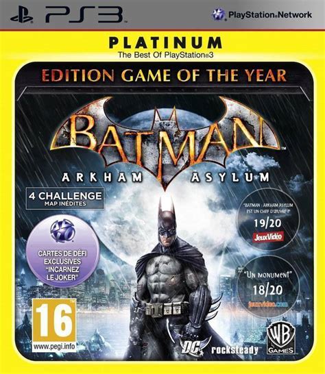 Batman Arkham Asylum Game Of The Year Edition Platinum Ps3