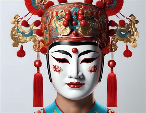 Premium Photo A Traditional Chinese Opera Mask Collection