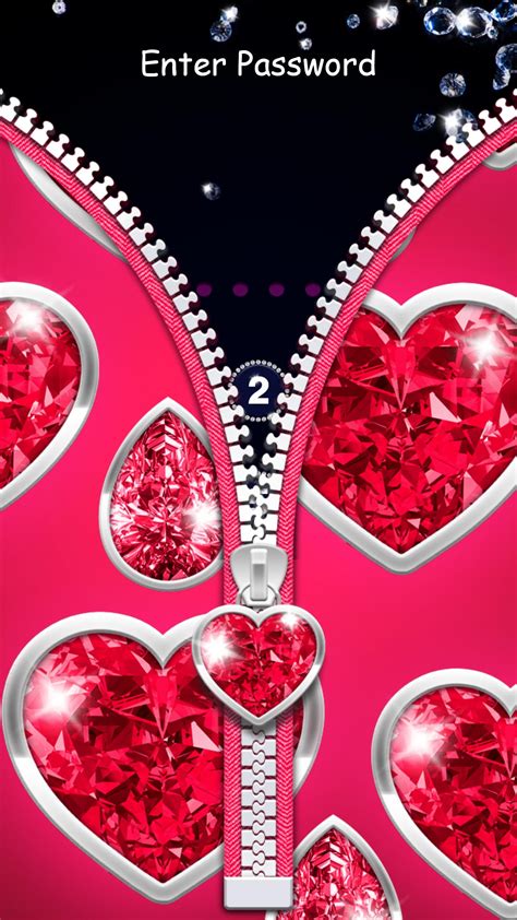 Diamond Zipper Lock Screen APK for Android Download