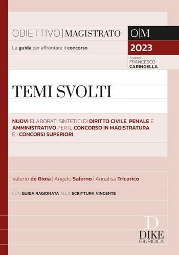 Temi Svolti Nuovi Elaborati Sintetici Di Diritto Civile Penale E