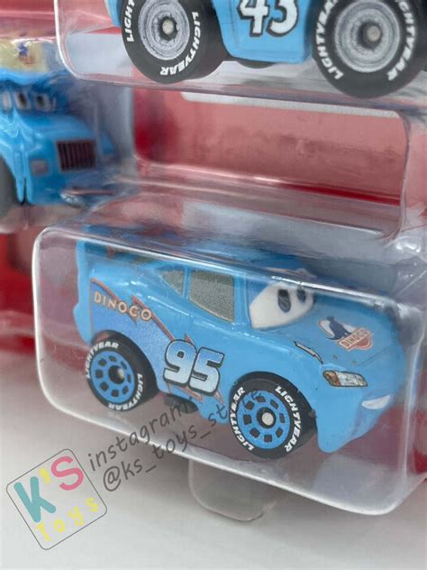 MINI RACERS DISNEY PIXAR CARS 3 PACK GRAY STRIP WEATHERS THE KING