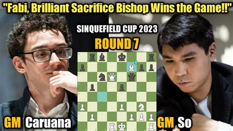 Fabiano Caruana VS Wesley So Sinquefield Cup 2023 Grand Chess Tour