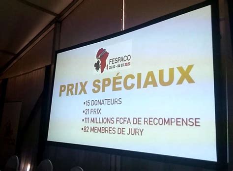 E Dition Du Fespaco Les Prix Sp Ciaux Sont Connus Faso E