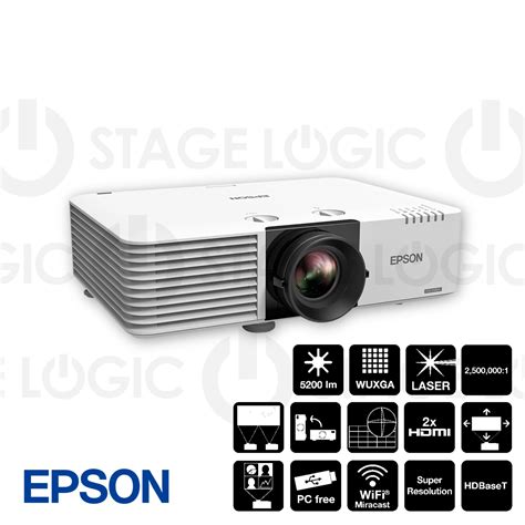 Epson Eb L U Projector Lumens Wuxga Laser Stagelogic Ltd