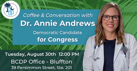 Coffee And Conversation With Dr Annie Andrews In Bluffton · South Carolina Democratic Party