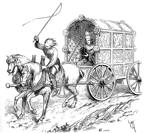 Medieval carriage | Medieval art, Medieval history, Medieval life