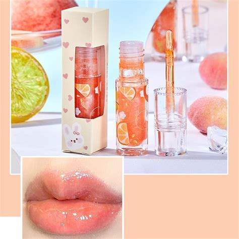 Bnixiren Kinds Of Fruit Flavor Mirror Water Lip Oil Lip Gloss