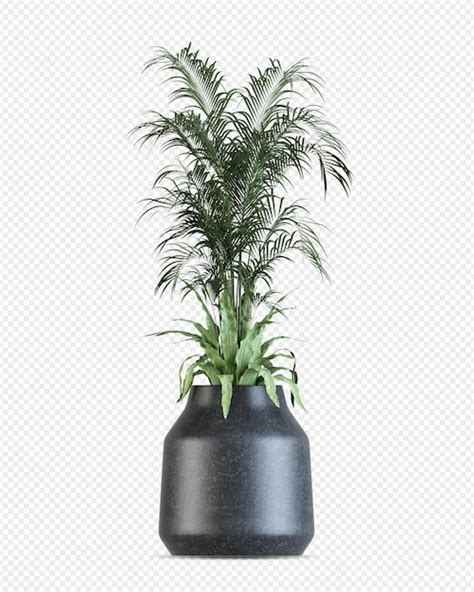 Premium PSD Isometric Plant 3d Rendering