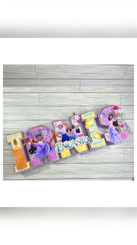 Encanto 3D Letter Encanto Birthday Encanto Party Decoration Isabela