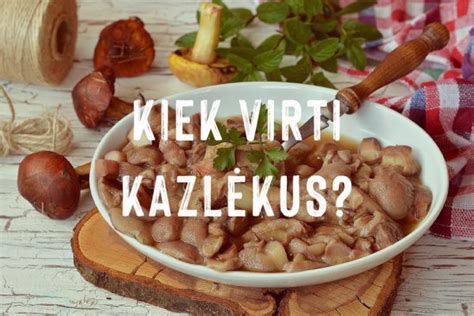 Kaip ir kiek laiko reikia virti kazlėkus Virti kazlėkai