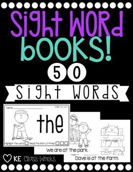 Sight Word Books Set 1 by The Teachers Next Door | TpT