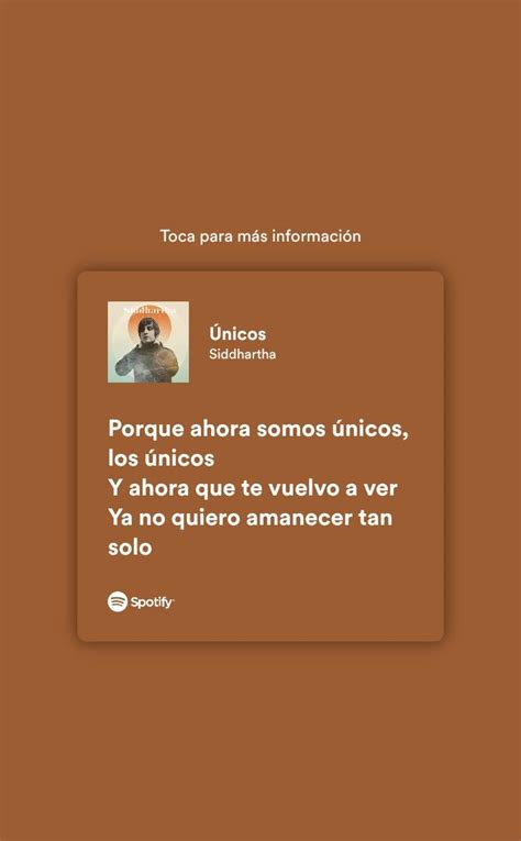 Únicos Frases de canciones bonitas Citas de canciones Lyrics letras