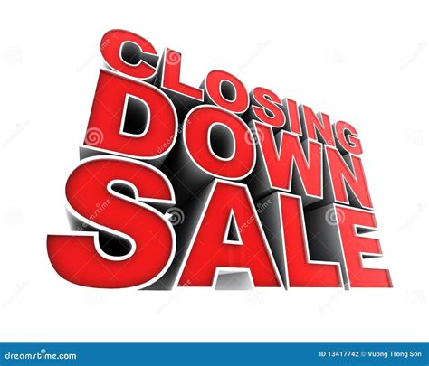 Closing Down Sale. stock illustration. Image of adverts - 13417742