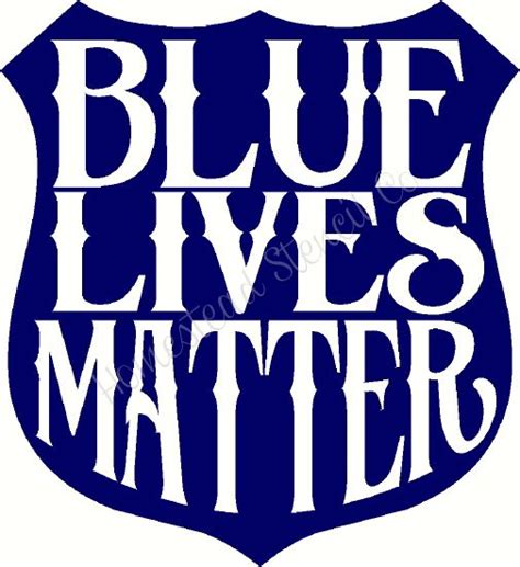 Blue Lives Matter - Reusable Plastic Stencil, Sign Stencil