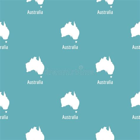 Mapa De Australia En El Vector Negro Simple Ilustración del Vector