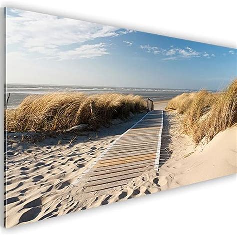 Amazon De Decomonkey Bilder Strand Meer X Cm Teilig