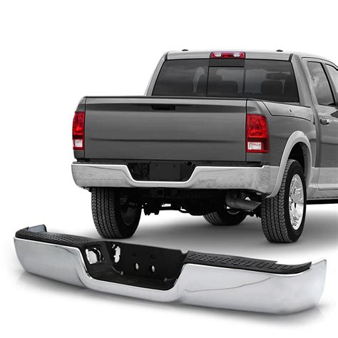 Chrome Polished Replacement Rear Bumper Assembly Kit For 09 18 Dodge