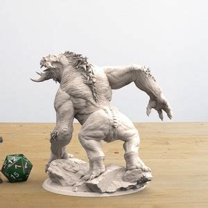 Balgura Roaring 3D Printed Miniature for D&D Pathfinder - Etsy