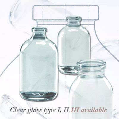 Ml To Ml Clear Moulded Injection Vials Bottle For Antibiotics Ring