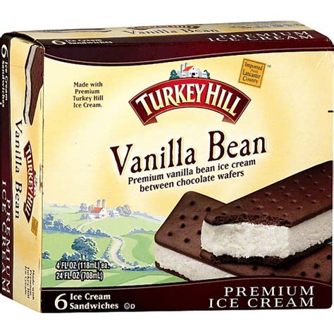 Turkey Hill® Vanilla Bean Ice Cream Sandwiches 24 fl. oz. Box | Ice ...