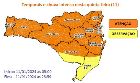 Previsão De Tempo Da Defesa Civil Indica Temporais E Chuva Intensa