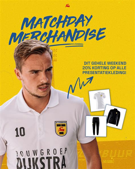 Matchday Merchandise Sc Cambuur Go Ahead Eagles 20 Korting Op