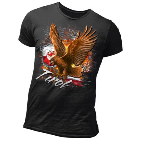 Designer Herren Tshirt Modell Tirol Adler Tirolfeschn