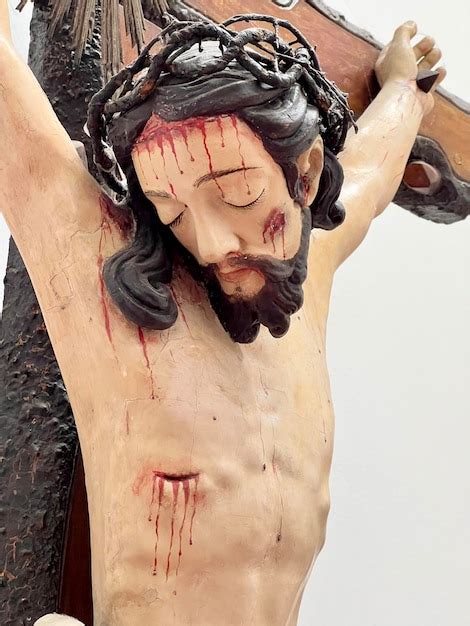 Premium Photo Closeup Detail Of The Sculpture Of Jesus Christ