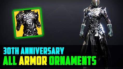 All Destiny 2 Armor Ornaments for The 30th Anniversary & Dawning - With Names and How to Get Them!