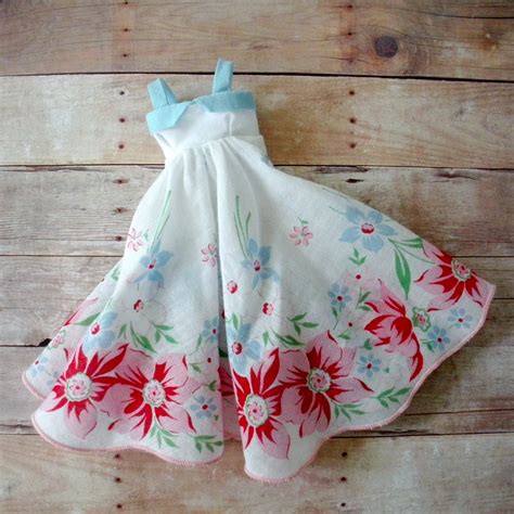 Vintage Hankie Dress Made From A Fabulous Round Handkerchi Libby