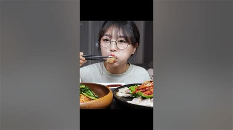 믿고 먹는 꿀조합 수육에 열무비빔국수 먹방😋shorts Youtube