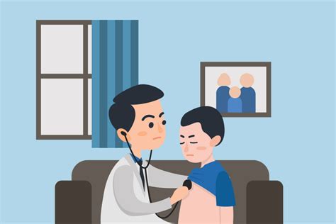 Best Premium Doctor Checking Pulse With Stethoscope Illustration