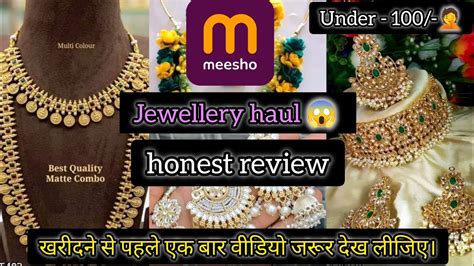 OMG Meesho Me Itna Sasta Meesho Jewellery Haul Tample Jewellery