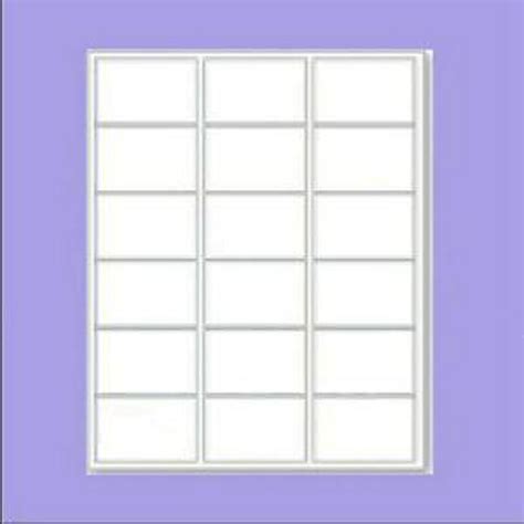 Blank Self Adhesive Labels L Compatible Per A Sheet Mm X