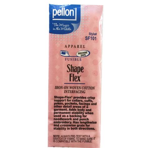 Pellon SF101 Shape Flex Fusible Interfacing 20 Inches X 1 Yard OzQuilts