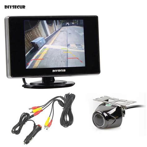 Diysecur Wired Inch Tft Lcd Car Monitor Waterproof Rear View Camera