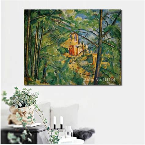 Arte Paisagem Chateau Noir Paul Cezanne Pintura A Leo Reprodu O