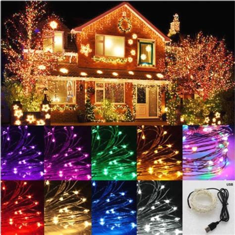 Buy 100 LED String Starry Fairy Light For Xmas Garden Wedding Paty