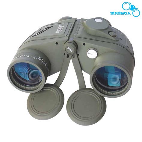 Binoculars 10x50 Marine Military Waterproof With Rangefinder Compass