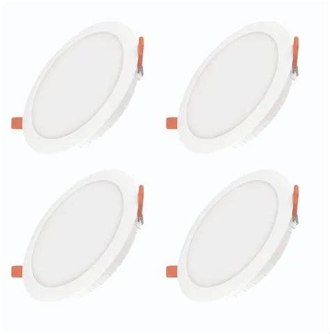 Vizon Round LED Slim Panel Light 18 Watt Metal Body Cool White For