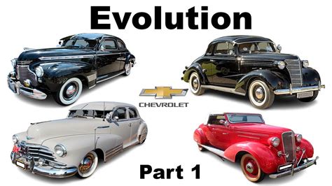 Evolution Of Chevrolet Cars Models By Year Of Manufacture Part 1 Youtube