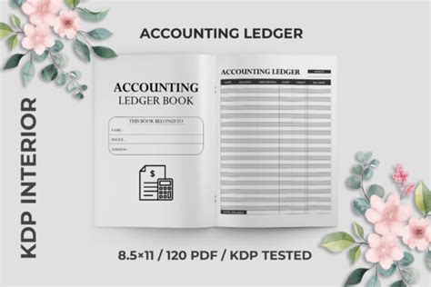 Accounting Ledger Kdp Interior Graphic By Mh Arif Creative Fabrica